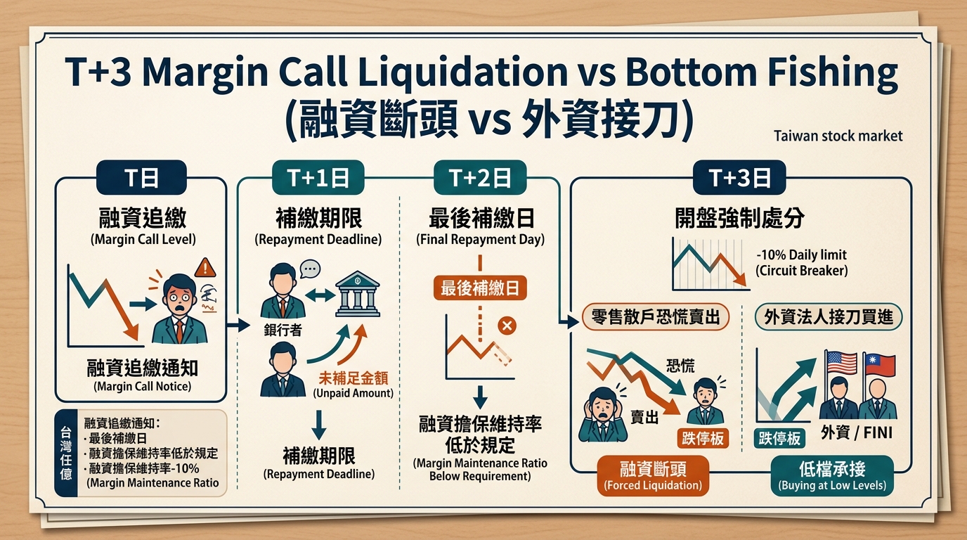 T+3 Margin Call Liquidation vs Bottom Fishing